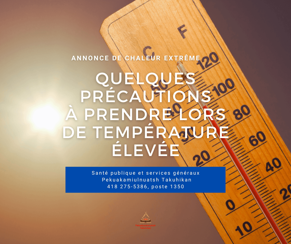 Quelques précautions à prendre lors de température élevée