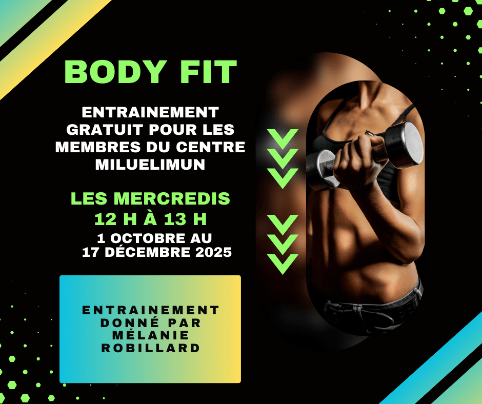 Début du Body fit avec Mélanie Robillard