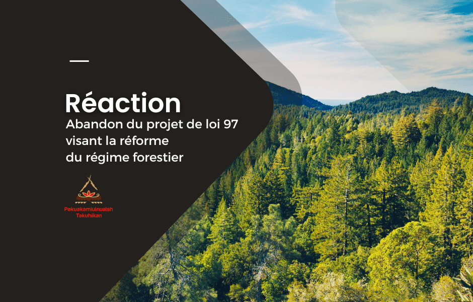 Réaction concernant l’abandon du projet de loi 97