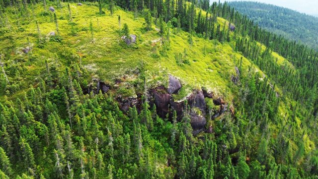 Montagnes du secteur est du projet d'aire protégée Nemekush-shakahikan