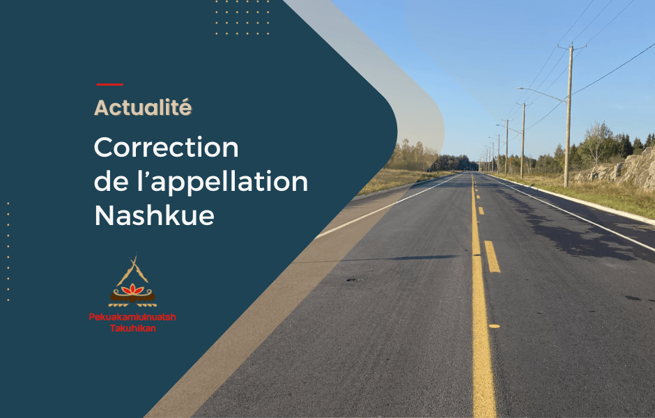 Correction de l’appellation Nashkue