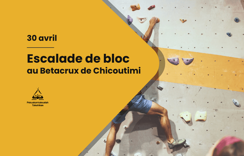 Escalade de bloc au Beta Crux de Chicoutimi