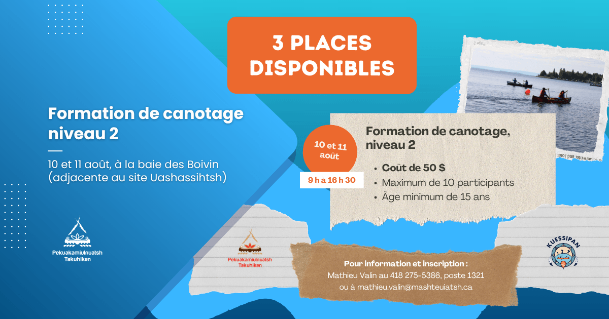 Formation de canotage – niveau 2