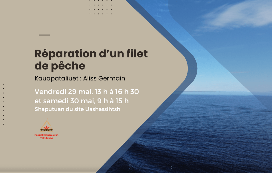 Réparation d’un filet de pêche