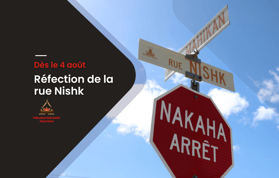 Investissements de 2,5 millions de dollars pour la réfection de la rue Nishk