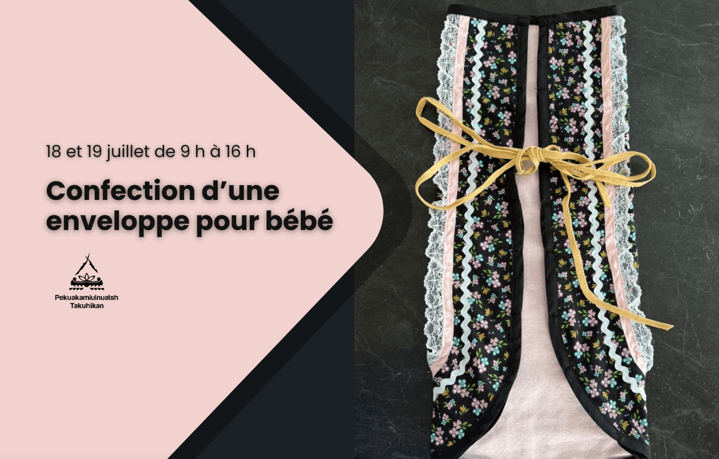 Confection d’une enveloppe pour bébé