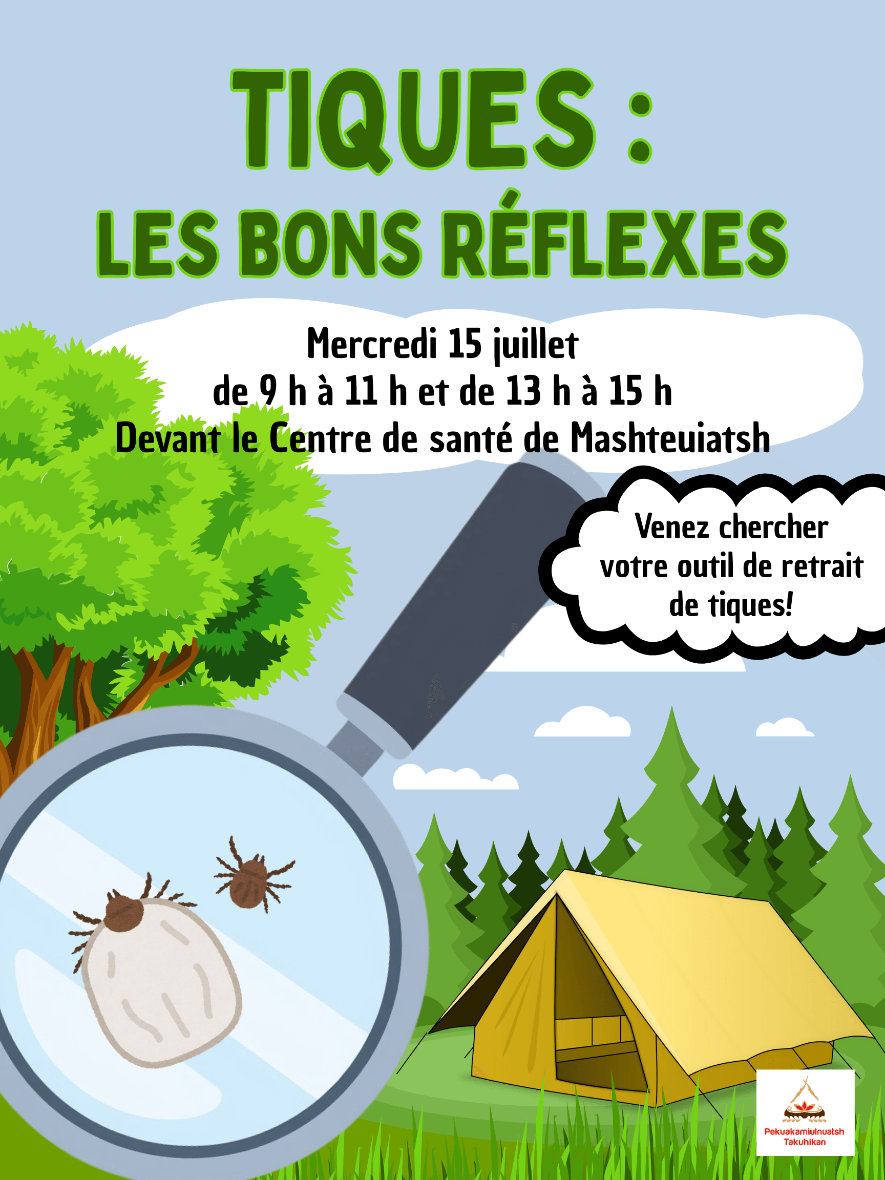 Activité de prévention sur les tiques