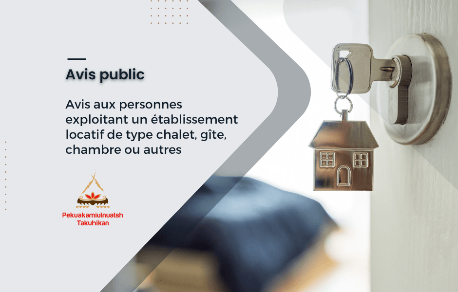 Avis aux personnes exploitant un établissement locatif de type chalet, gîte, chambre ou autres