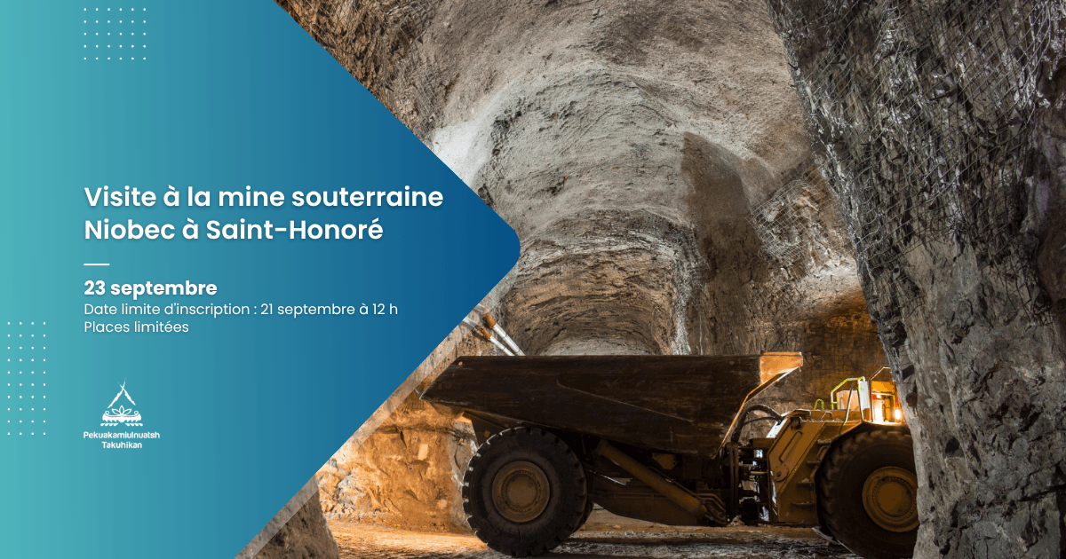 Visite à la mine Niobec à Saint-Honoré