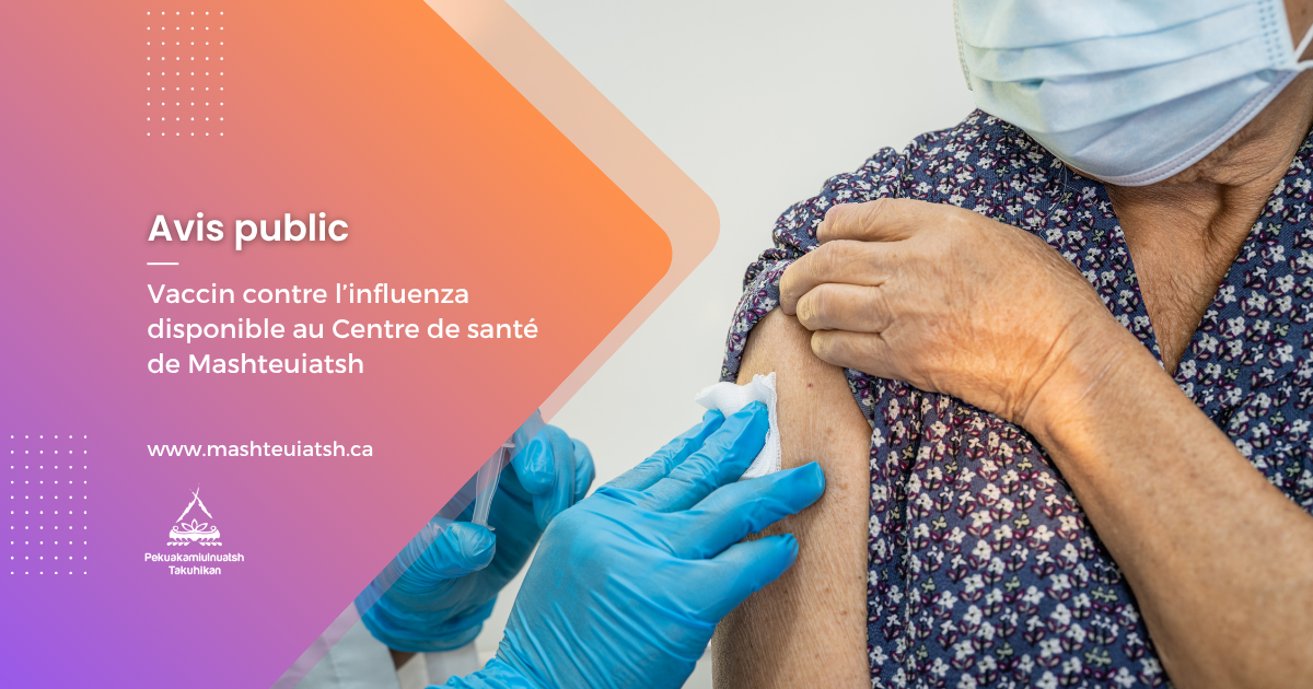Vaccin contre l’influenza disponible au Centre de santé de Mashteuiatsh