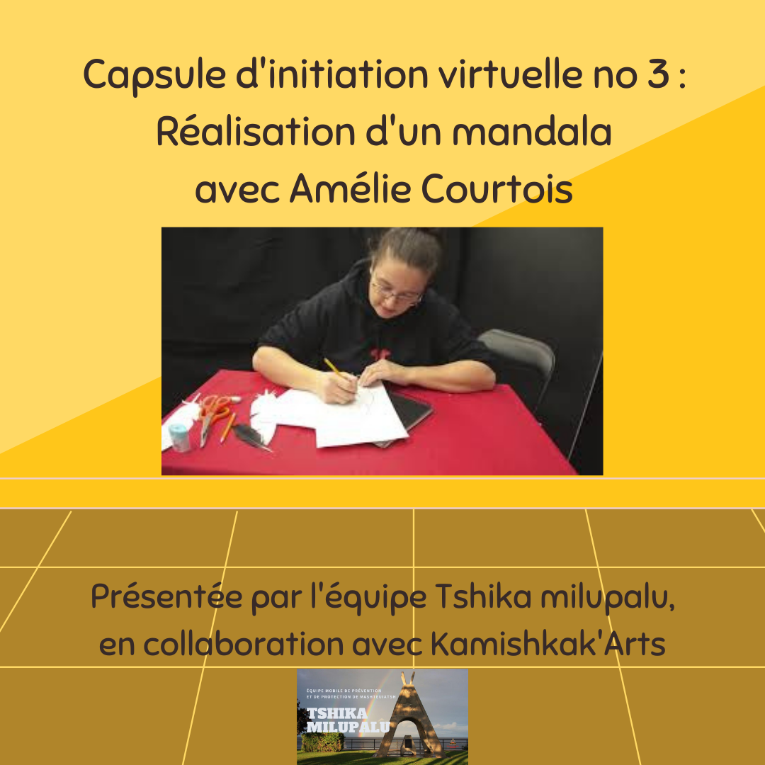 Capsule dinitiation virtuelle no 3 Ralisation dun mandala avec Amlie Courtois